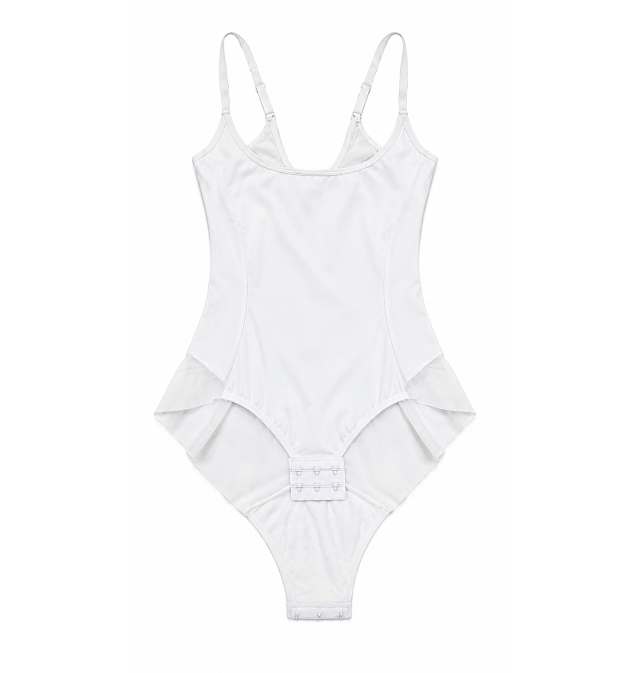 Body modelator cu posterior semitransparent, efect de tanga