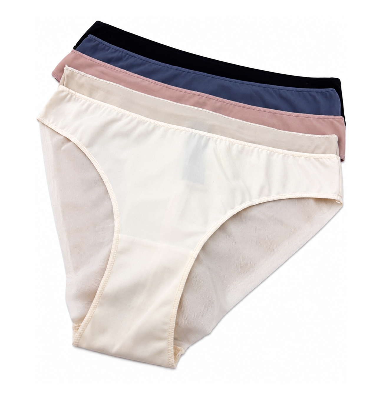 Slip din microfibră cu posterior din mesh