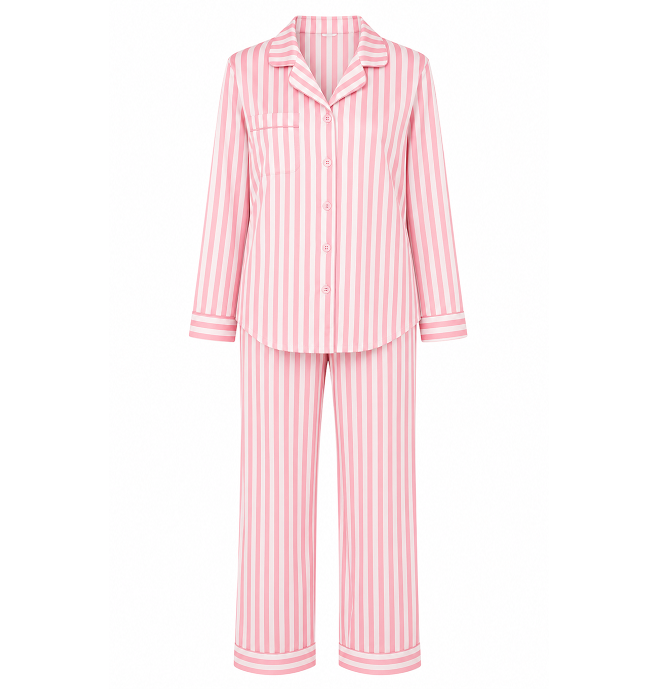Set pijama, Camasa si pantaloni din satin