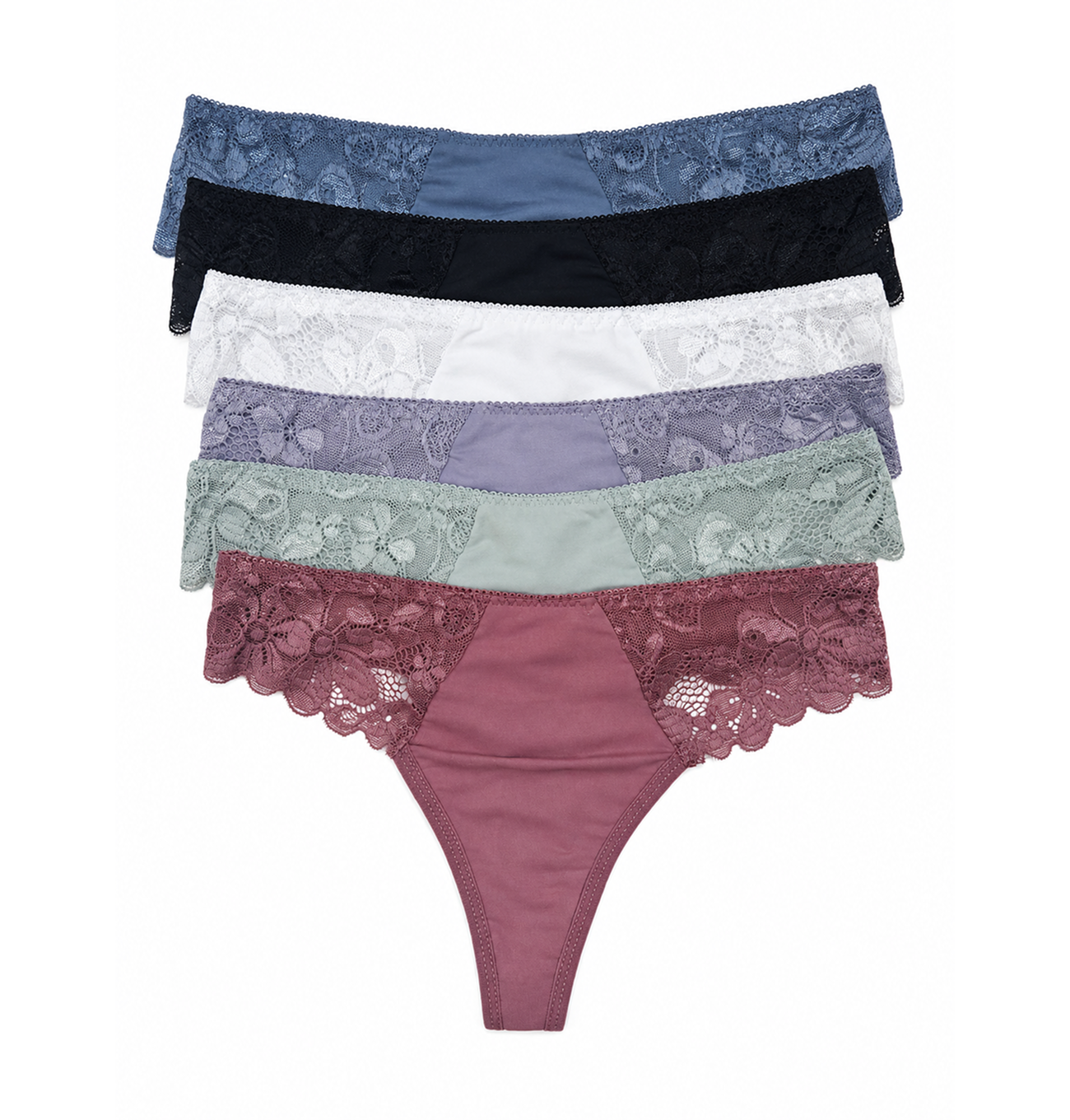 Tanga din microfibră cu dantelă