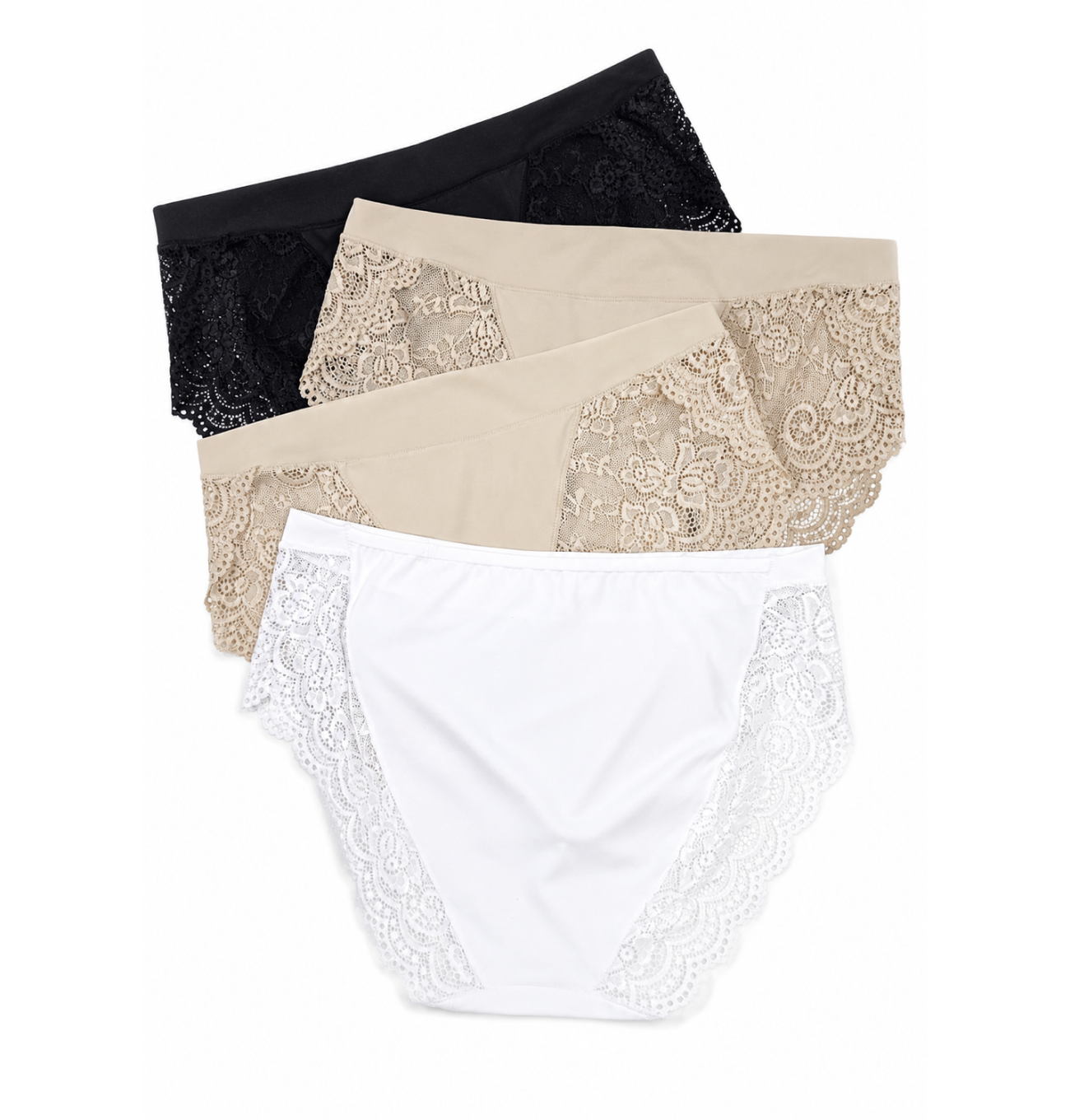 Slip confortabil din microfibră cu dantelă