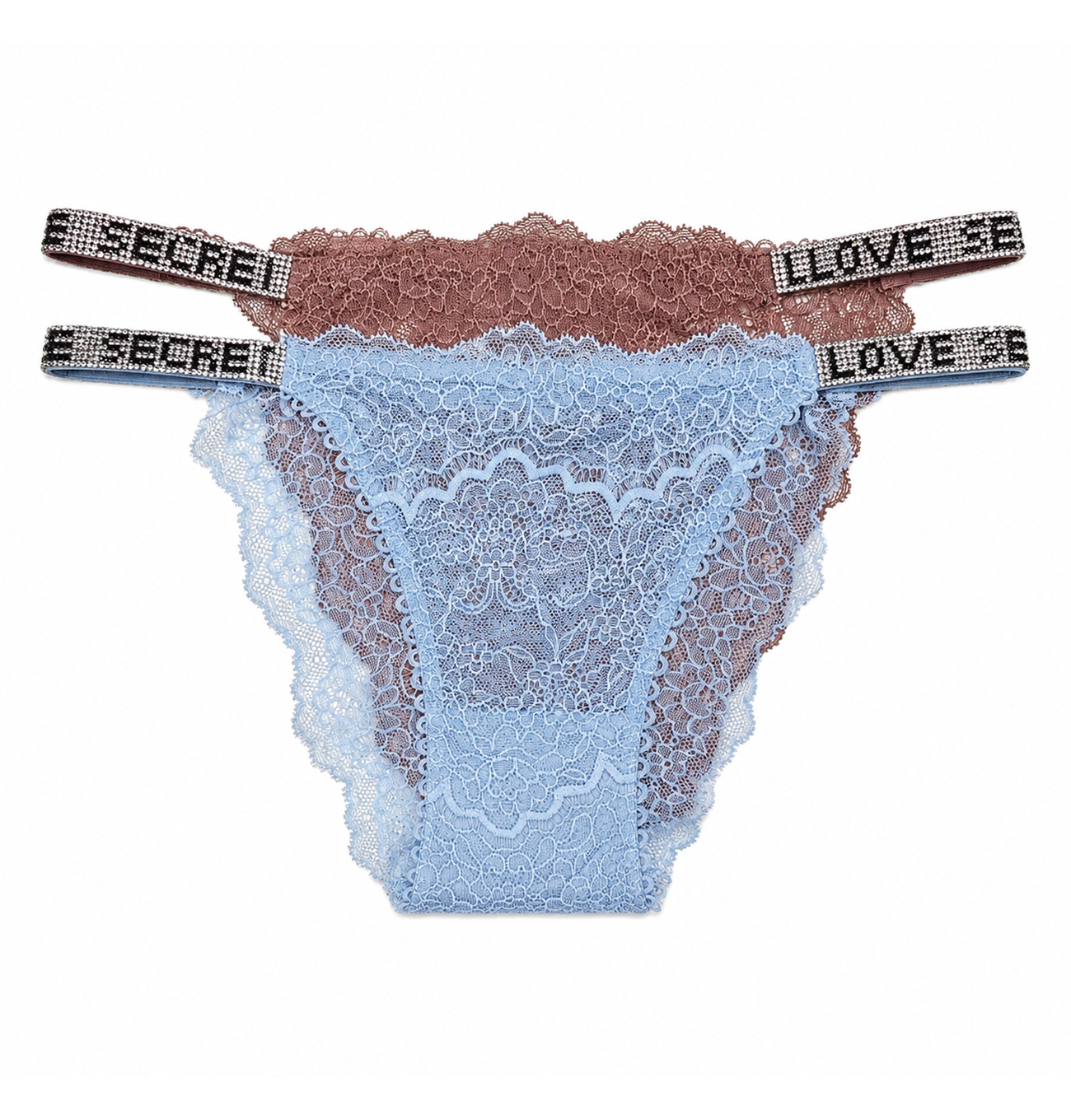 Slip de dantelă cu strasuri LOVE SECRET