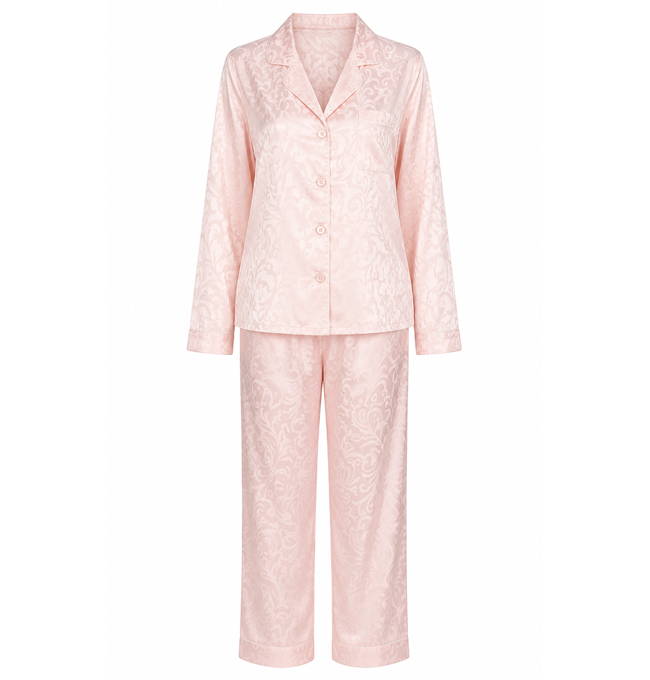 Set Pijama - Camasa si pantaloni din satin