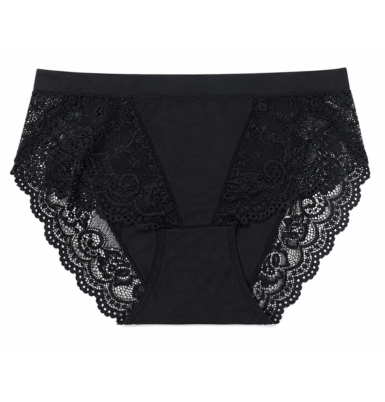 Slip confortabil din microfibră cu dantelă